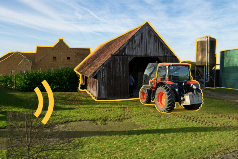 rural farm landscape with business broadband for rural businesses connectivity