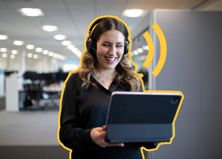 Unified communications for business interface on laptop with voice, chat and collaboration tools