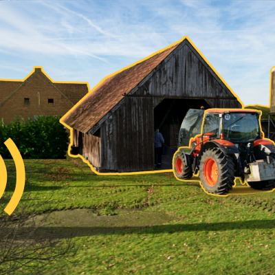 rural farm landscape with business broadband for rural businesses connectivity
