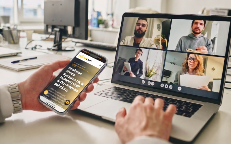 cheap phone systems in offices used by team members on microsfot team video call