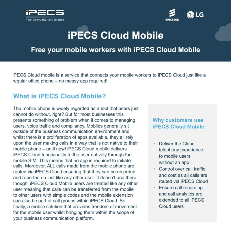 iPECS Cloud Mobile